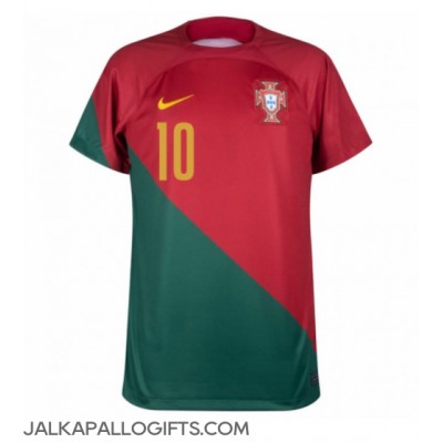 Portugali Bernardo Silva #10 Kotipaita MM-kisat 2022 Lyhythihainen